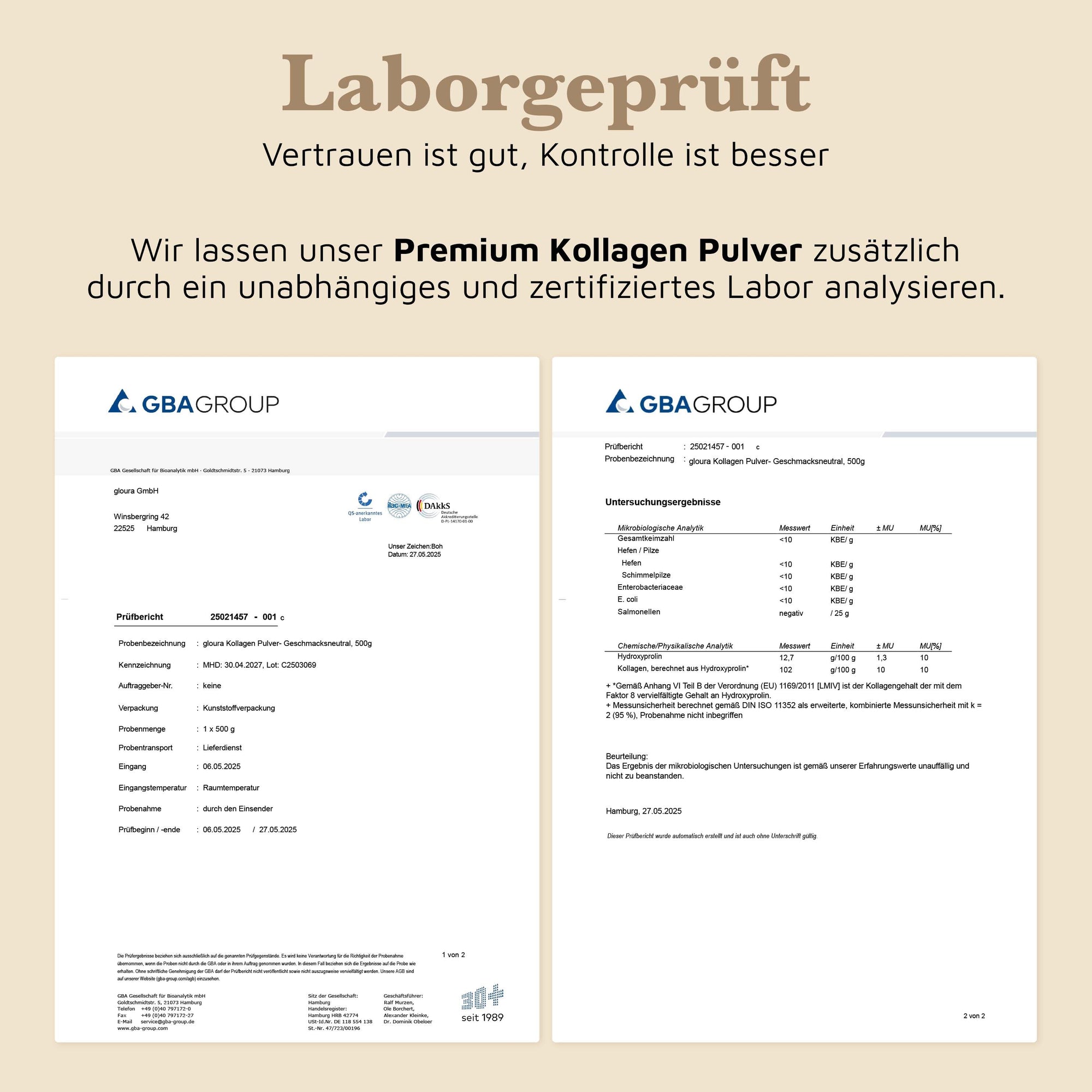 Kollagen Pulver – 500g