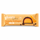 Gloura Beauty Collagen Bar Orange – Einzelriegel 50 g auf weißem Hintergrund