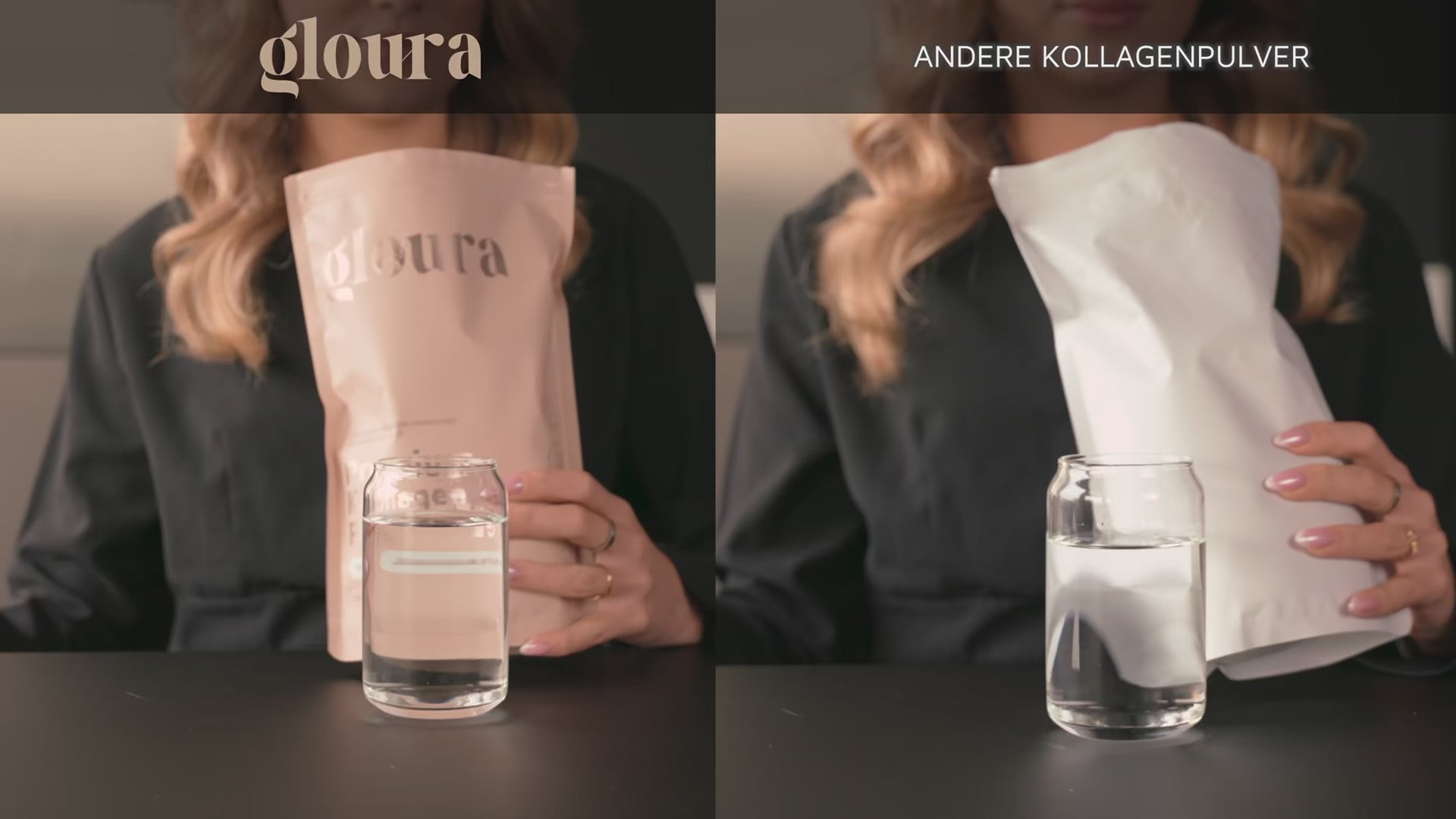 Video laden: Gloura Kollagen im Vergleich